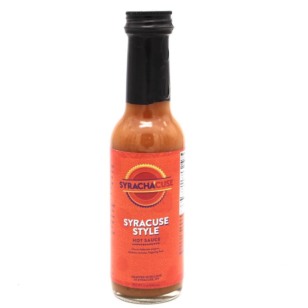 SYRACUSE STYLE by SYRACHA’CUSE Syracuse's favorite hometown hot sauce.
